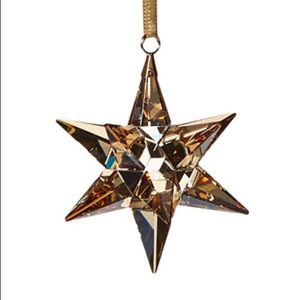 swarovski jewelry nwt christmas ornament 3d gold star poshmark